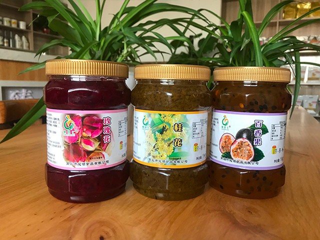 玫瑰花花茶、桂花花茶、百香果花茶
