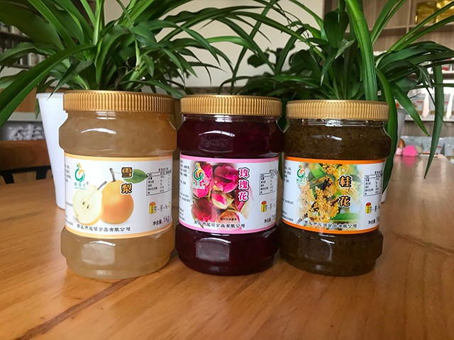 雪梨花茶、玫瑰花花茶、桂花花茶